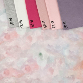 POPPIES pat. 1 (background) - looped knit fabric