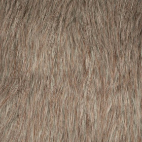 FAUX FUR - melange brown-grey