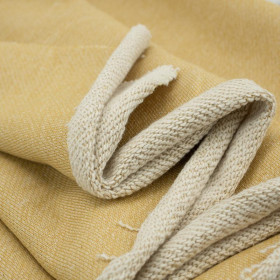 MUSTARD MELANGE - thick looped knit