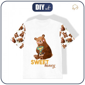 KID’S T-SHIRT - BEARS MIX (BEARS AND BUTTERFLIES) - single jersey