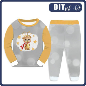 CHILDREN'S PAJAMAS " MIKI" - LEO THE WINTER BEAR - sewing set