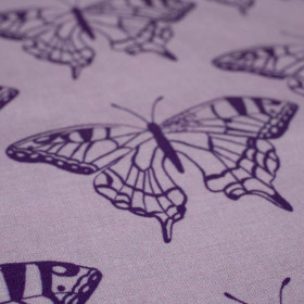 BUTTERFLIES / purple (PURPLE BUTTERFLIES) - single jersey with elastane 
