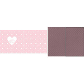 DECORATIVE PILOWS - Najlepsza Babcia na świecie / hearts and rhombuses