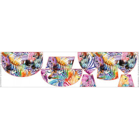 HIP BAG - ZEBRA (rainbow) / Choice of sizes