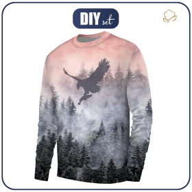 MEN’S SWEATSHIRT (OREGON) BASIC - EAGLE AND MOUNTAINS - sewing set