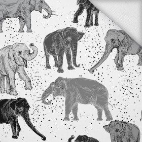 ELEPHANTS / white - looped knit 