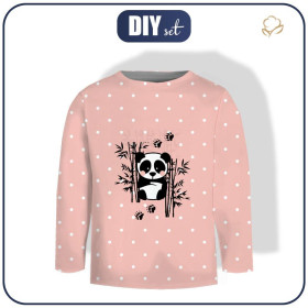 LONGSLEEVE - PANDA (DOTS) / pink - sewing set