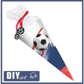 First Grade Candy Cone - FOOTBALL pat. 1 - sewing set