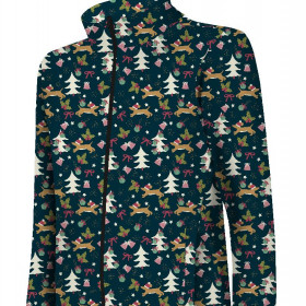 "MAX" CHILDREN'S TRAINING JACKET - DOGS WITH CHRISTMAS TREES - Functional fabric