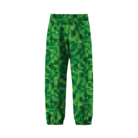 CHILDREN'S SOFTSHELL TROUSERS (YETI) - PIXELS pat. 2 / green