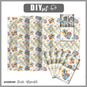 NAPKINS AND RUNNER - WEIHNACHTSGESCHENKE (WEIHNACHTSRENTIERE) - sewing set