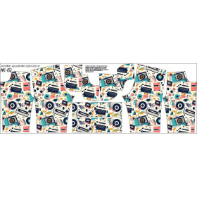KID`S SHORTS (RIO) - RETRO MUSIC - looped knit fabric 