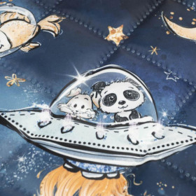 SPACE CUTIES pat. 6 (CUTIES IN THE SPACE) - Quilted nylon fabric 