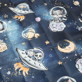 SPACE CUTIES pat. 6 (CUTIES IN THE SPACE) - Quilted nylon fabric 