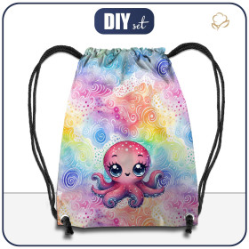 GYM BAG - OCTOPUS (SEA ANIMALS pat. 3) - sewing set