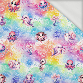 SEA ANIMALS PAT. 3 - looped knit fabric