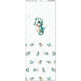 GYM BAG - SEAHORSE (SEA ANIMALS PAT. 2) - sewing set