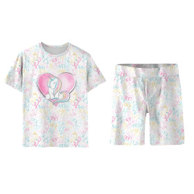 CHILDREN'S PAJAMAS "ADA" - UNICORN / streamers (WONDERLAND) - sewing set