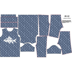 CHILDREN'S PAJAMAS "ADA" - SHARK pat. 2 - sewing set