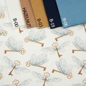 WINGED KEYS (MAGIC SCHOOL) - looped knit fabric