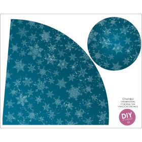 CHRISTMAS TREE - SNOWFLAKES PAT. 2 / blue - DIY IT'S EASY