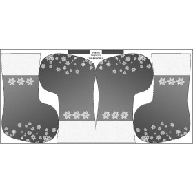 Christmas Stocking Set - SNOWFLAKES / grey