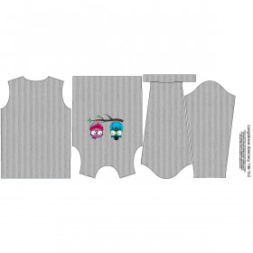 LONGSLEEVE - TWO OWLS / grey - sewing set