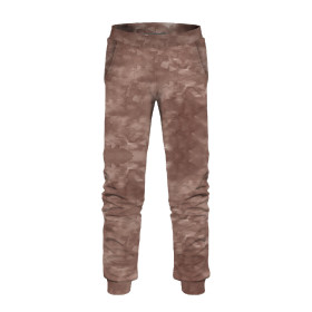 CHILDREN'S JOGGERS (LYON) - CAMOUFLAGE pat. 2 (brown) - looped knit fabric