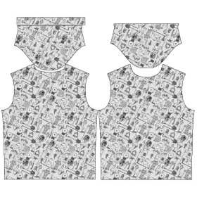 MEN’S T-SHIRT - FIRE BRIGADE (HOBBIES AND JOBS) - grey / acid - single jersey
