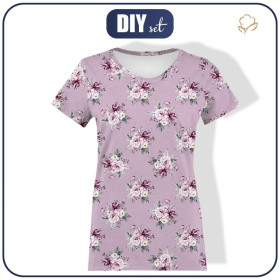 WOMEN’S T-SHIRT - WATERCOLOR BOUQUET Pat. 5 - single jersey