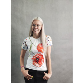 WOMEN'S T-SHIRT - LOVE  - WITH YOUR OWN PHOTO - sewing set