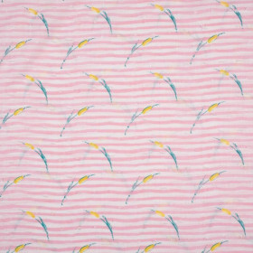 SWEET FLAG / pink - Cotton batiste with knots 