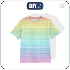 KID’S T-SHIRT- RAINBOW STRIPES pat.2 -  single jersey