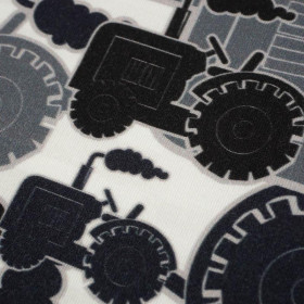 TRACTORS / gray - single jersey with elastane TE210