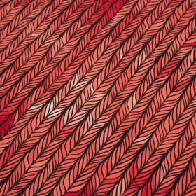 BRAID / red - looped knit 