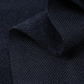 NAVY - Wool with rayon
