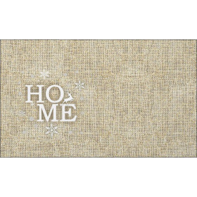 HOME - jute - Cotton woven fabric panel ( 30 x 50 cm )