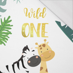 ZEBRA AND GIRAFFE (WILD & FREE) - SINGLE JERSEY PANEL 