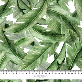BANANA LEAVES pat. 3 (JUNGLE) - looped knit fabric