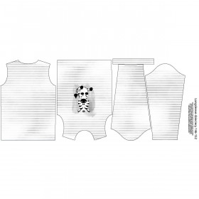 LONGSLEEVE - ZEBRA / STRIPES (grey) - sewing set