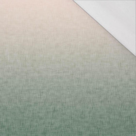 OMBRE / ACID WASH - green (pale pink) - SINGLE JERSEY PANEL 