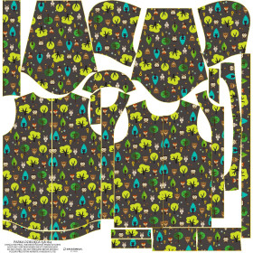 KIDS PARKA (ARIEL) - ANIMALS IN FOREST - softshell