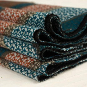 ZIGZAG pat. 2 / emerald - Interlock knit fabric