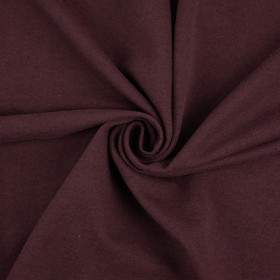 MAROON MELANGE - Recycing looped knit fabric with elastan