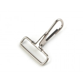 Metal Snap Hook 38 mm - silver non rotary 