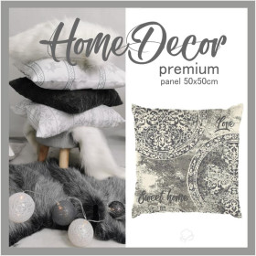 CUSHION PANEL - SWEET HOME LOVE / ornament - HOME DECOR PREMIUM 