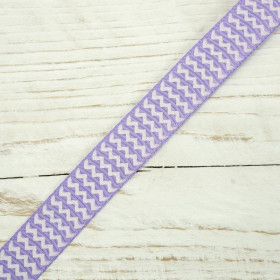 Grosgrain with zigzag 12 mm - heather 