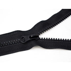 Plastic Zipper 5mm open-end 85cm (Z) - black