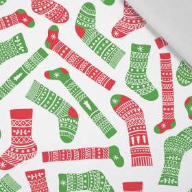 SOCKS / white - Cotton woven fabric