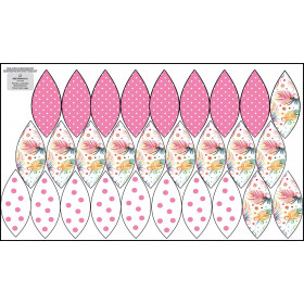 7 EASTER EGGS SEWING SET - RAINBOW FEATHERS